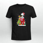 Cincinnati Reds Snoopy Woodstock Christmas 3 T Shirt