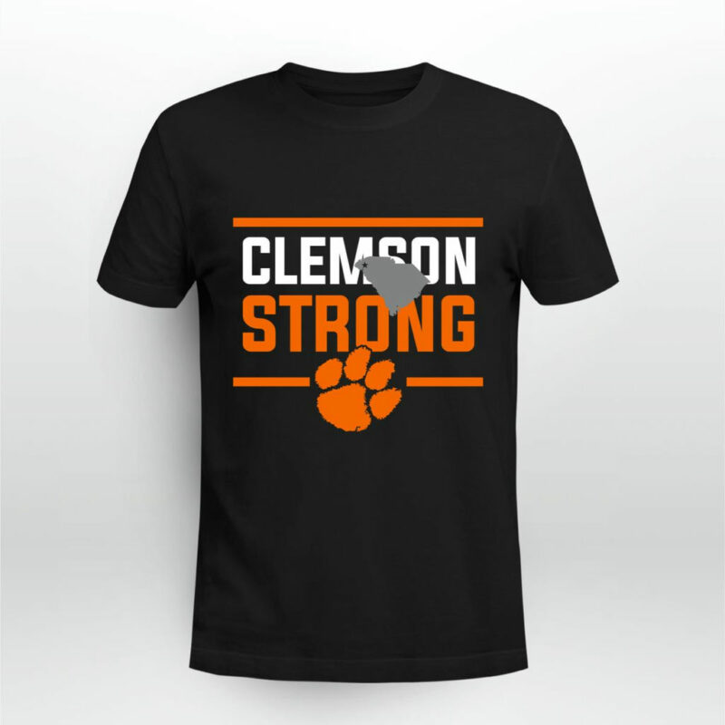 Clemson University Tiger Paw Strong Football 0 T Shirt