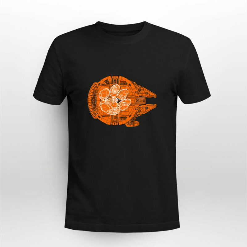 Clemson University Tiger Paw The Millennium Falcon Star Wars 0 T Shirt