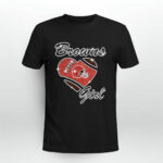 Cleveland Browns Girl Heart 3 T Shirt