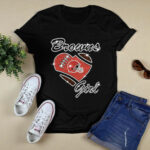 Cleveland Browns Girl Heart 4 T Shirt