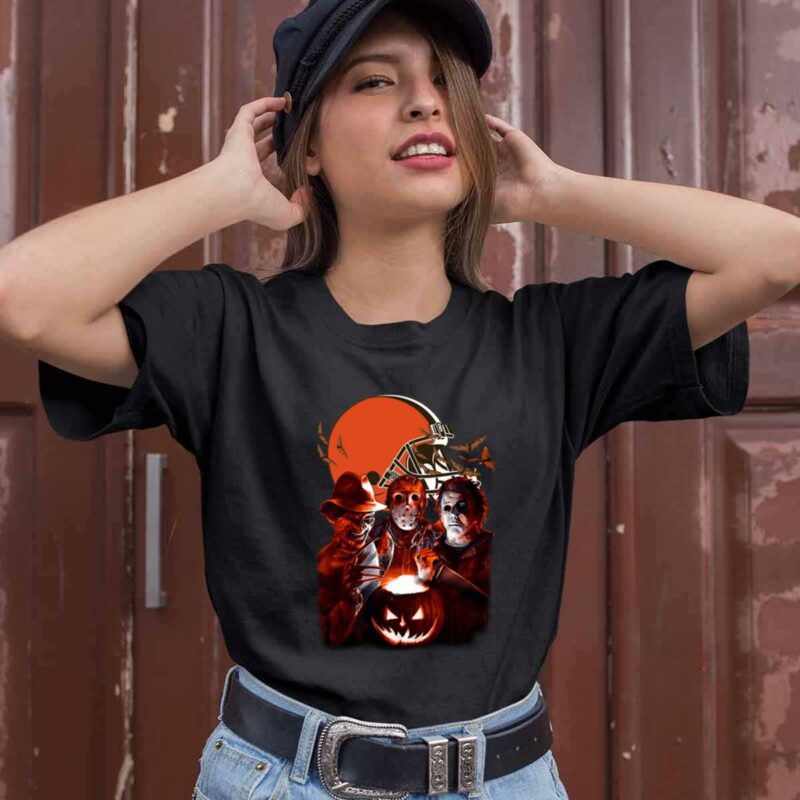Cleveland Browns Halloween Scream Team 0 T Shirt