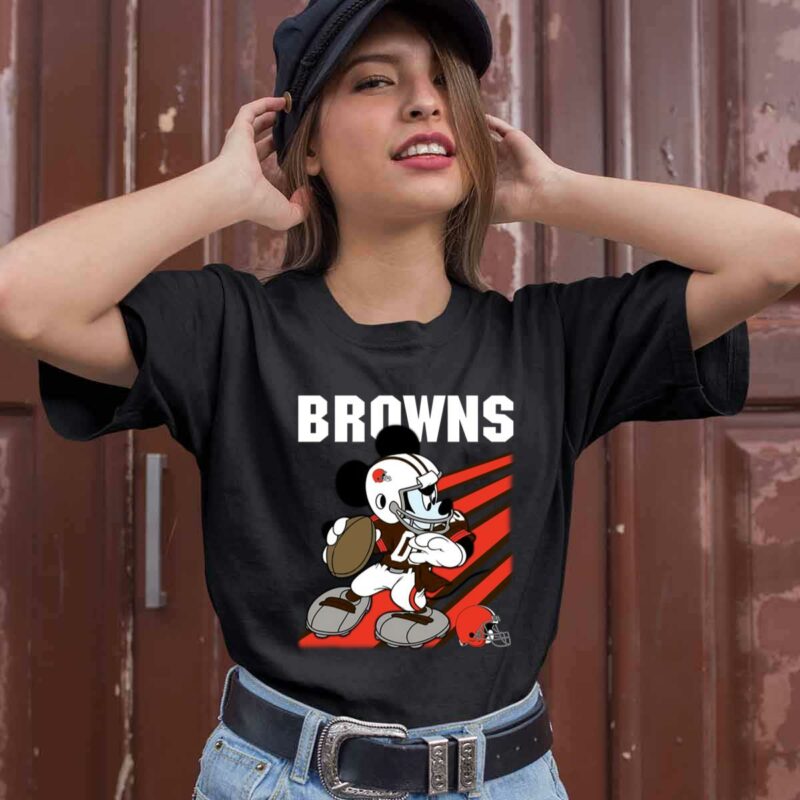 Cleveland Browns Mickey Mouse Disney 0 T Shirt