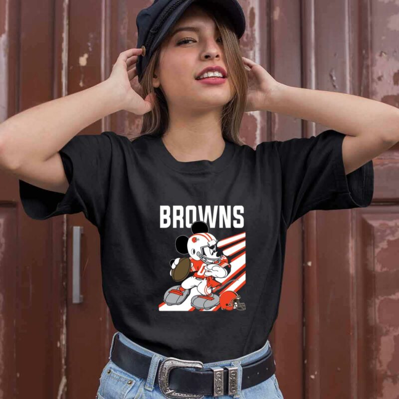 Cleveland Browns Mickey Mouse Disney Football 0 T Shirt