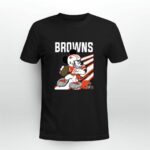 Cleveland Browns Mickey Mouse Disney Football 2 T Shirt