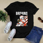 Cleveland Browns Mickey Mouse Disney Football 3 T Shirt