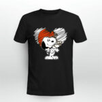 Cleveland Browns Snoopy In My Heart Football 2 T Shirt