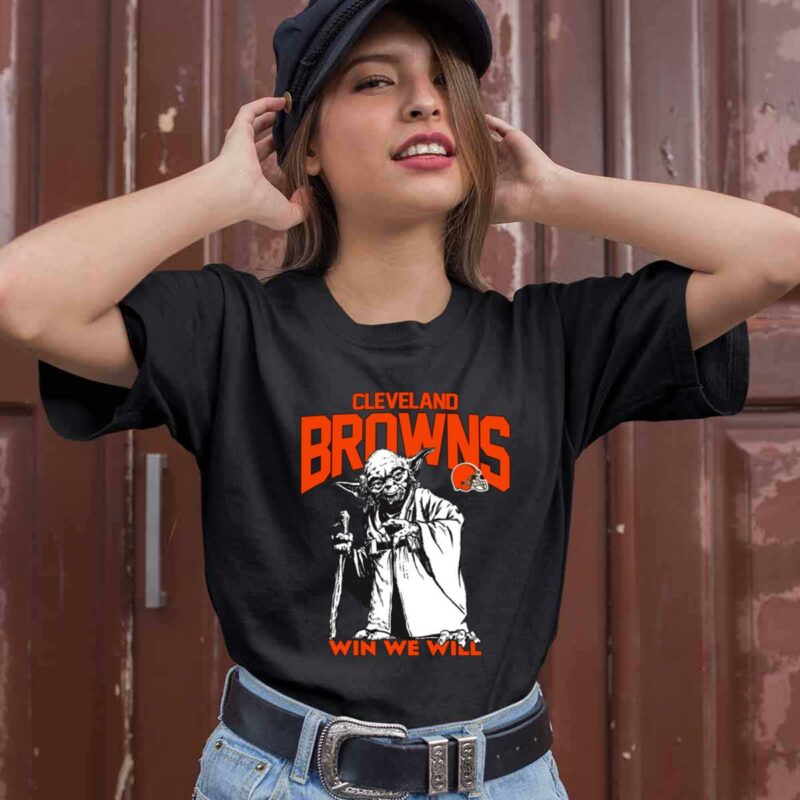 Cleveland Browns Star Wars Yoda Win We Will 0 T Shirt