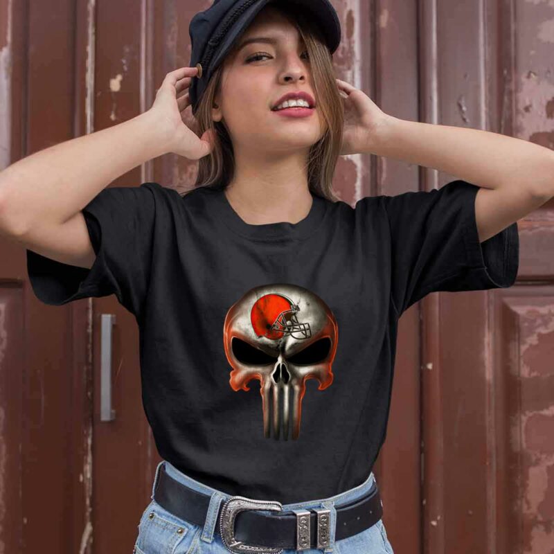 Cleveland Browns The Punisher Mashup Football 0 T Shirt