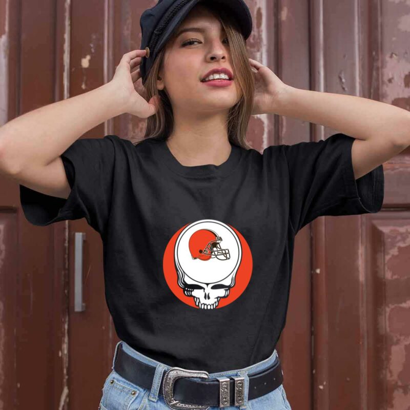 Cleveland Browns Your Face Football Fan Supporter Grateful Dead 0 T Shirt