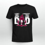 Cleveland Cavaliers Dad sons first hero daughters first love 3 T Shirt