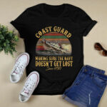 Coast Guard Making Sure The Navy Doesnt Get Lost Vintage 4 T Shirt