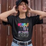 Coldplay 28 years 1996 2024 thank you for the memories signatures 1 T Shirt