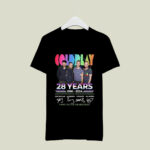 Coldplay 28 years 1996 2024 thank you for the memories signatures 2 T Shirt