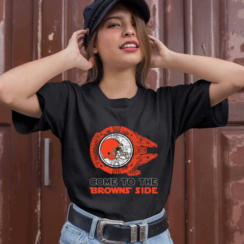 Come To The Browns Side Star Wars X Cleveland Browns 0 T Shirt