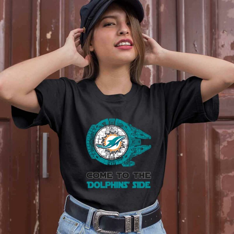 Come To The Dolphins Side Star Wars Miami Dolphins 0 T Shirt