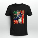 Conor McGregor Notorious Irish American Flag 4 T Shirt
