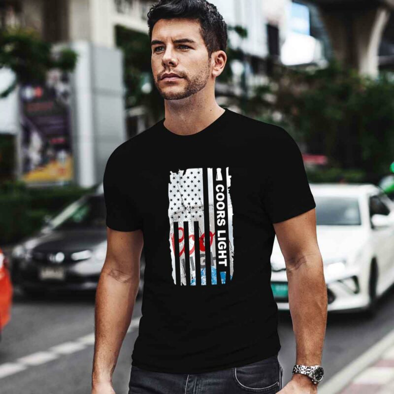 Coors Light Flag America 0 T Shirt