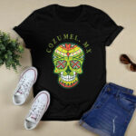 Cozumel Mexico Souvenir Sugar Skull 4621 T Shirt