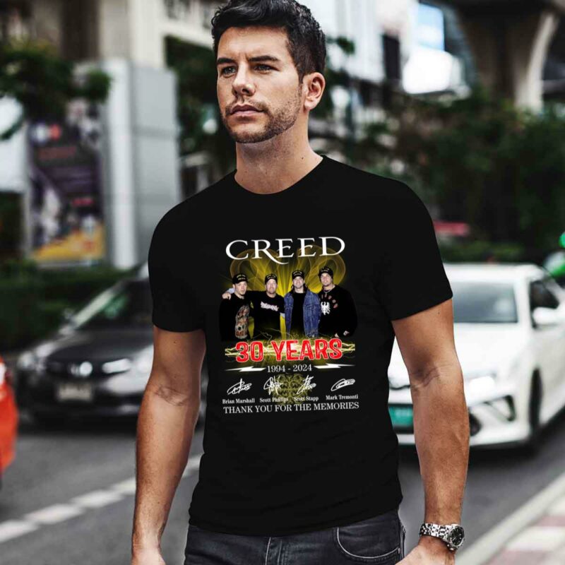 Creed 30 Years 1994 2024 Thank You For The Memories 0 T Shirt