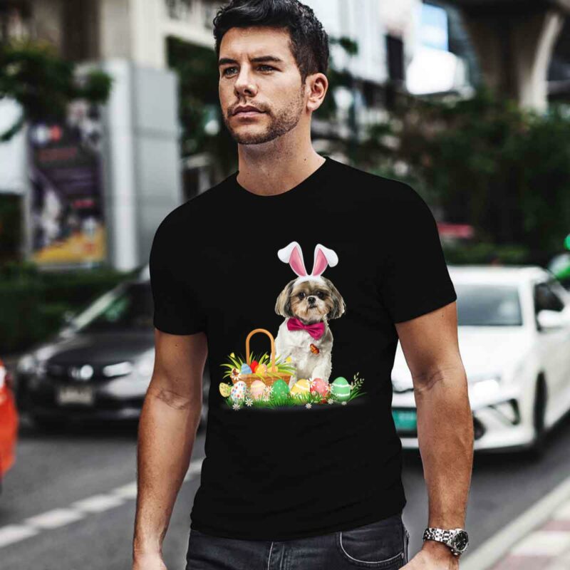 Cute Shih Tzu Easter Day Bunny Eggs Easter Costume 0 T Shirt