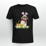 Cute Shih Tzu Easter Day Bunny Eggs Easter Costume 2 T Shirt
