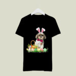 Cute Shih Tzu Easter Day Bunny Eggs Easter Costume 3 T Shirt