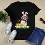 Cute Shih Tzu Easter Day Bunny Eggs Easter Costume 4 T Shirt