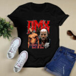 DMX Red Letters Vintage Retro Style Rap Music Hip Hop 4 T Shirt