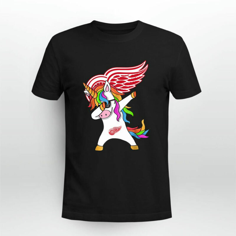 Dabbing Hip Hop Unicorn Dab Detroit Red Wings 0 T Shirt