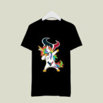 Dabbing Hip Hop Unicorn Dab Houston Texans 3 T Shirt