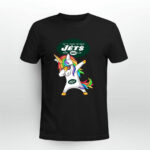 Dabbing Hip Hop Unicorn Dab New York Jets 3 T Shirt