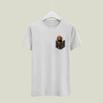 Dachshund In Pocket Funny 4 T Shirt