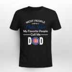 Dad Chicago Cubs Fan Baseball Fathers day Gift 3 T Shirt