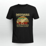 Daddysaurus like a dad just way cooler vintage 4 T Shirt