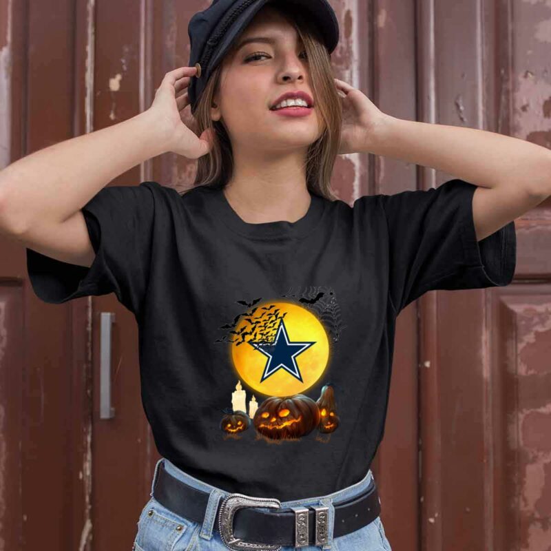 Dallas Cowboys And Pumpkin Halloween 0 T Shirt