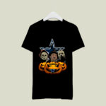 Dallas Cowboys Freddy Krueger Michael Myers Jason Voorhees Pumpkin Halloween 4 T Shirt