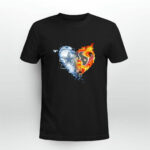 Dallas Cowboys Houston Texans Heart 4 T Shirt