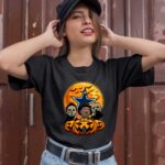 Dallas Cowboys Michael Myers and Freddy Krueger and Jason Voorhees Pumpkin Halloween 1 T Shirt