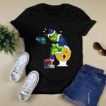 Dallas Sport Football Cowboy Santa Claus Grinch Toilet Christmas 2023 2 T Shirt