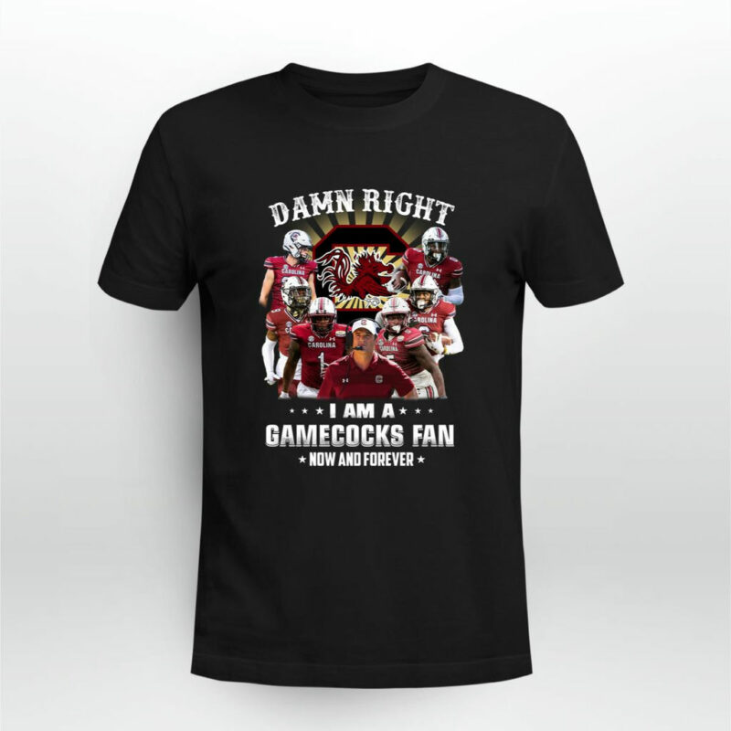 Damn Right I Am A South Carolina Gamecocks Fan Now And Forever 0 T Shirt