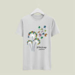 Dandelion Grateful Dead dancing bear let there be songs to fill the air red 4 T Shirt
