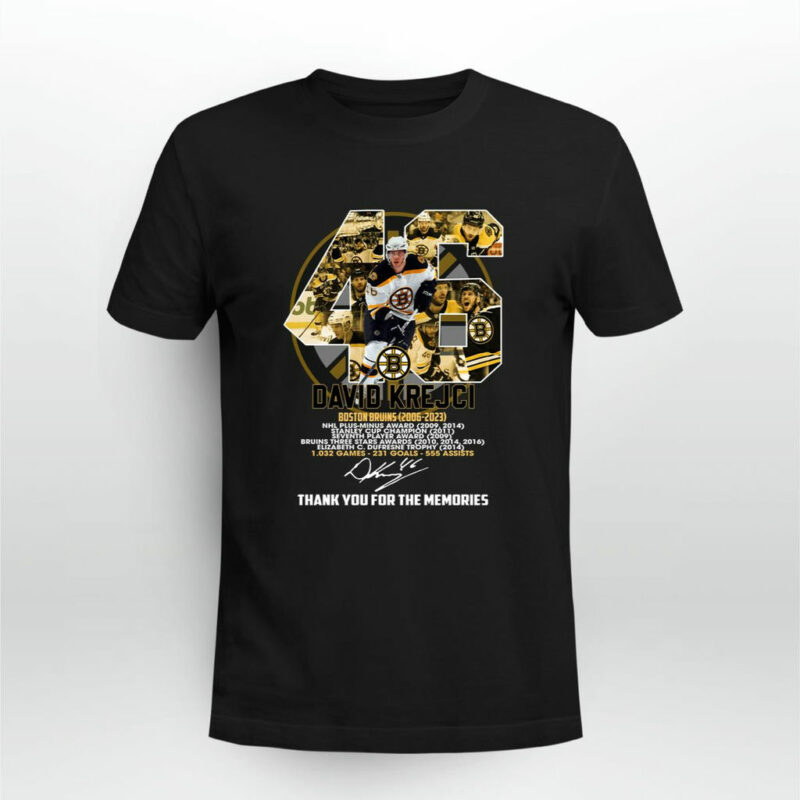 David Krejci 2006 2023 Thank You For The Memories 0 T Shirt