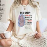 Dear Daddy This Fathers Day Ill Be Snuggled Up In Mommys Tummy 1 T Shirt