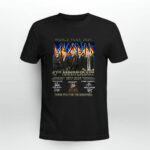 Def Leppard World Tour 2023 47th Anniversary 1977 2024 Thank You For The Memories Signatures 3 T Shirt