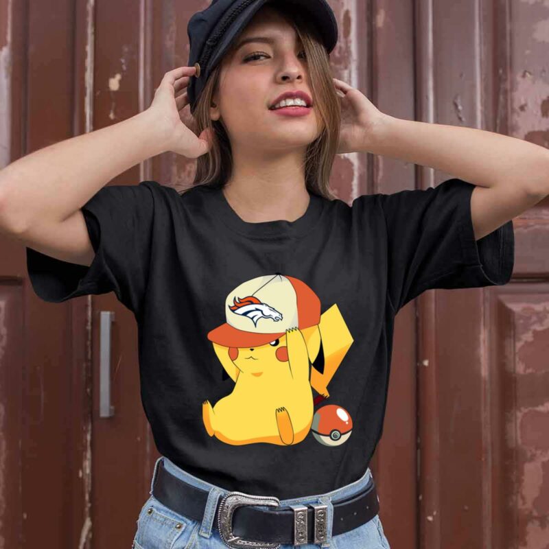 Denver Broncos Pikachu Pokemon 0 T Shirt