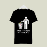 Denver Broncos Put Trash In Its Place Funny 3 T Shirt