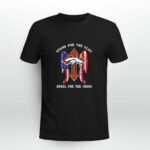 Denver Broncos Stand for the flag kneel for the cross 2 T Shirt