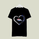 Denver Broncos Twinkle Heart 3 T Shirt