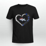 Denver Broncos Twinkle Heart 4 T Shirt